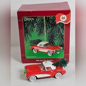 Carlton Cards Ride into the Holidays 1956 Chevrolet Corvette Christmas Ornament